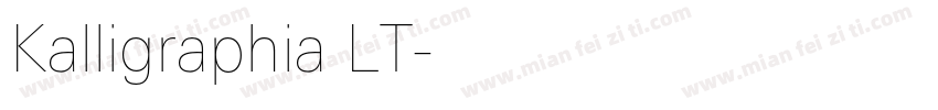 Kalligraphia LT字体转换